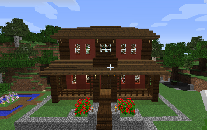 Casa/Fazenda: Minecraft Pocket Edition.