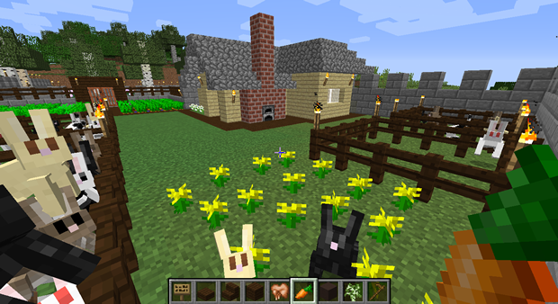 Minecraft fazenda - criação de coelhos