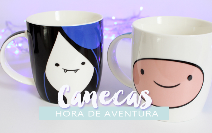 Decoração: Canecas Hora de Aventura