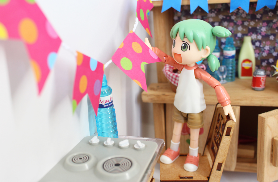 Fotografando Toy Yotsuba na cozinha