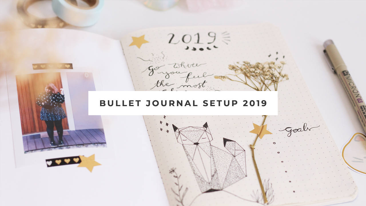 Video bullet journal 2019 set up