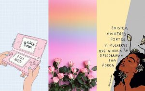 Wallpaper feminino tumblr Colorindo Nuvens