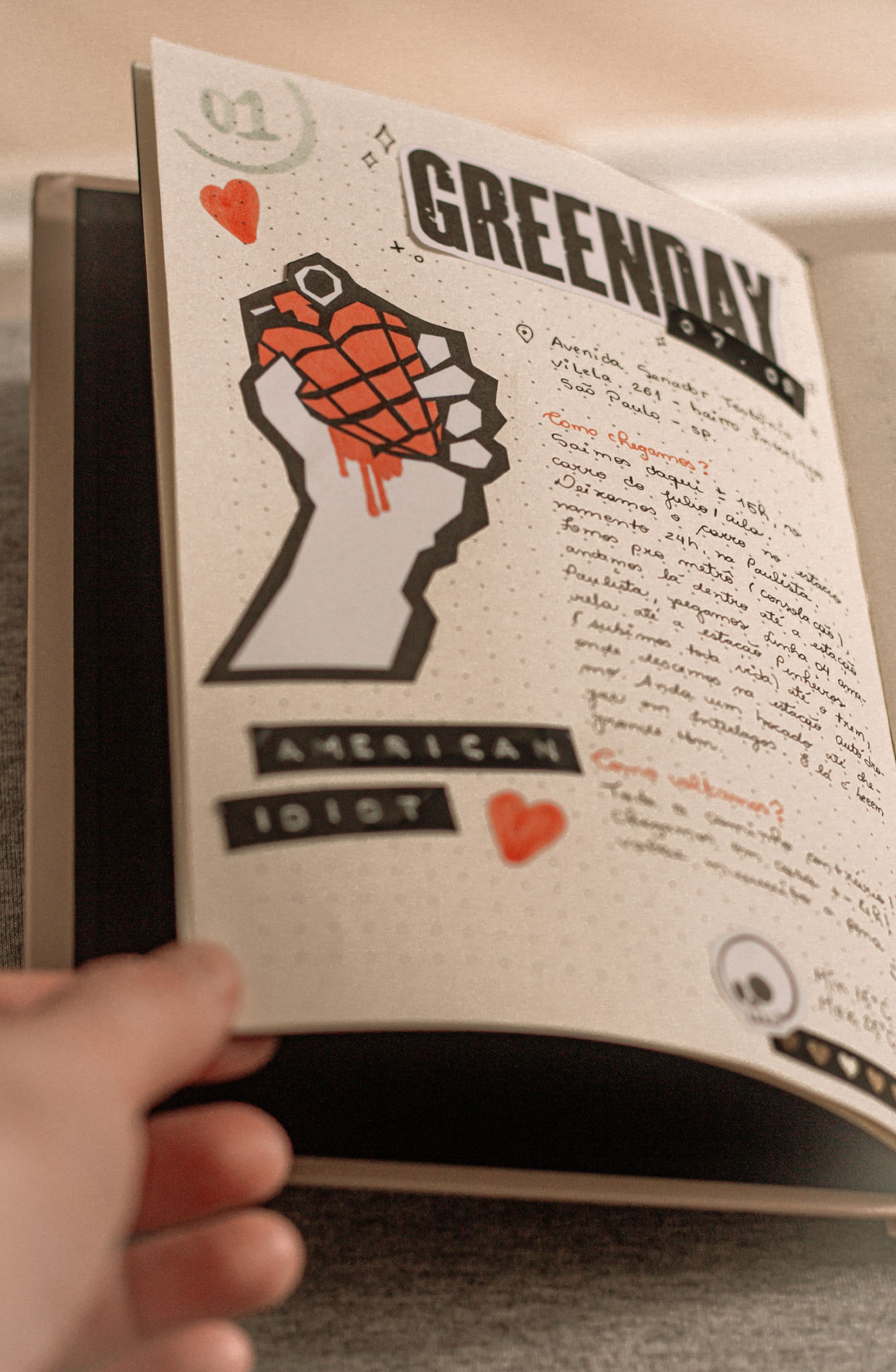 green day bullet journal